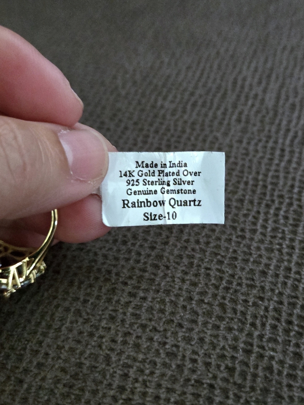 Shivam Rainbow🌈 Quartz Ring💍 - NWT - Picture 7 of 16